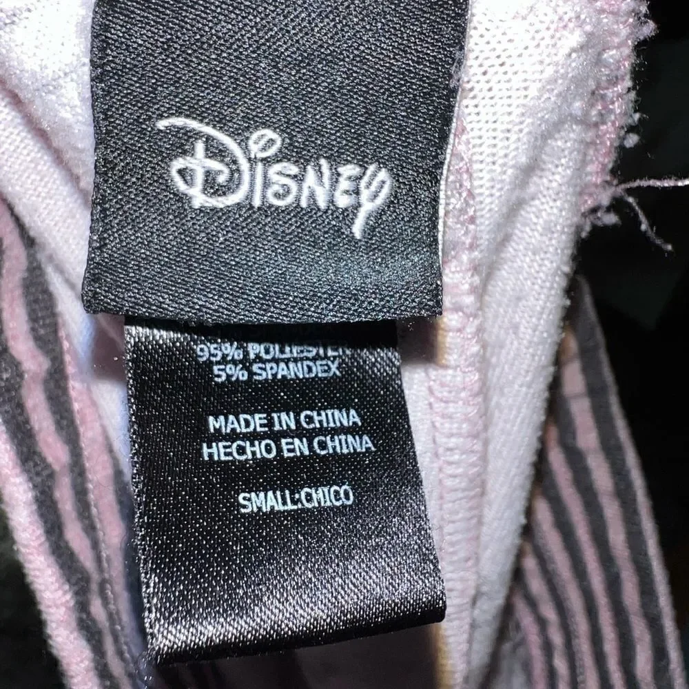 Disney Mickey Minnie Mouse Blush Pink Black Pajama Joggers Women's‎ Small Cozy - Picture 5 of 7